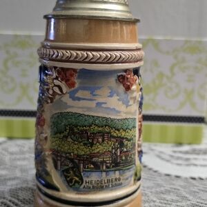Vintage beer stein is a Collectible Souvenir from Heidelberg, Germany.